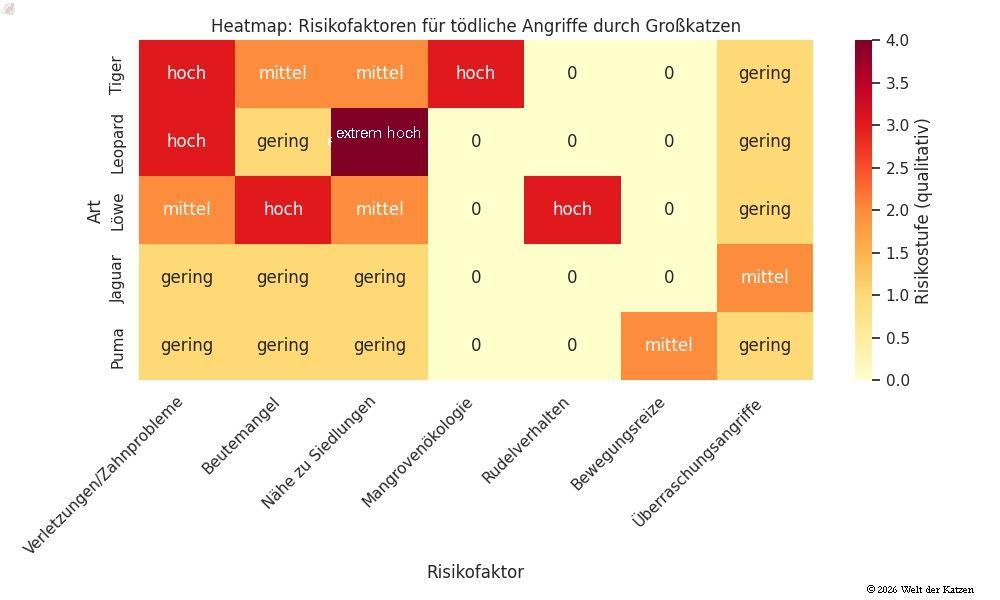 Risikofaktoren Großkatzenangriffe